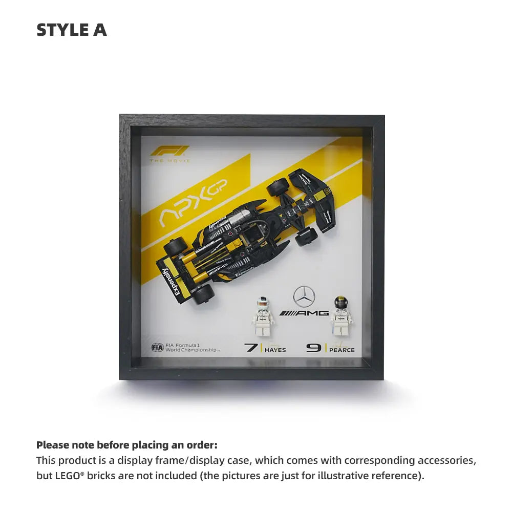 LEGO F1 Display Case for APXGP Team Race Car from The Movie (77252)
