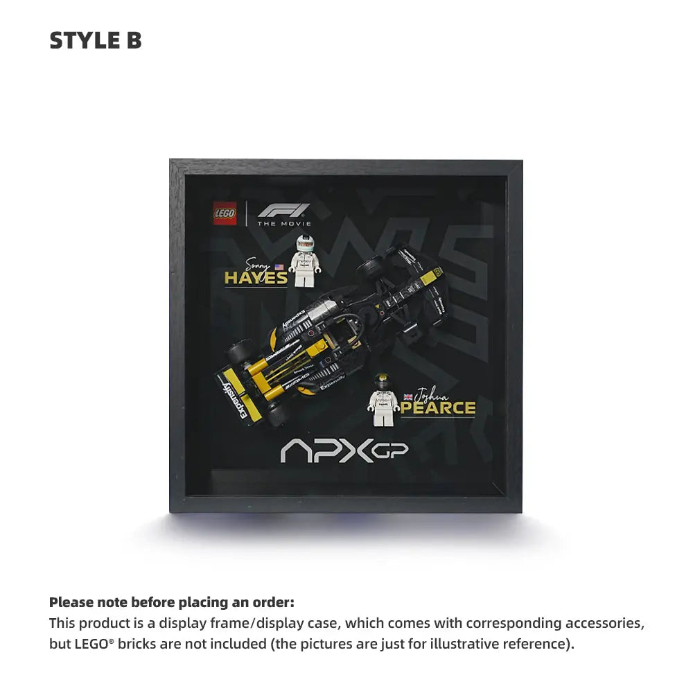 LEGO F1 Display Case for APXGP Team Race Car from The Movie (77252)