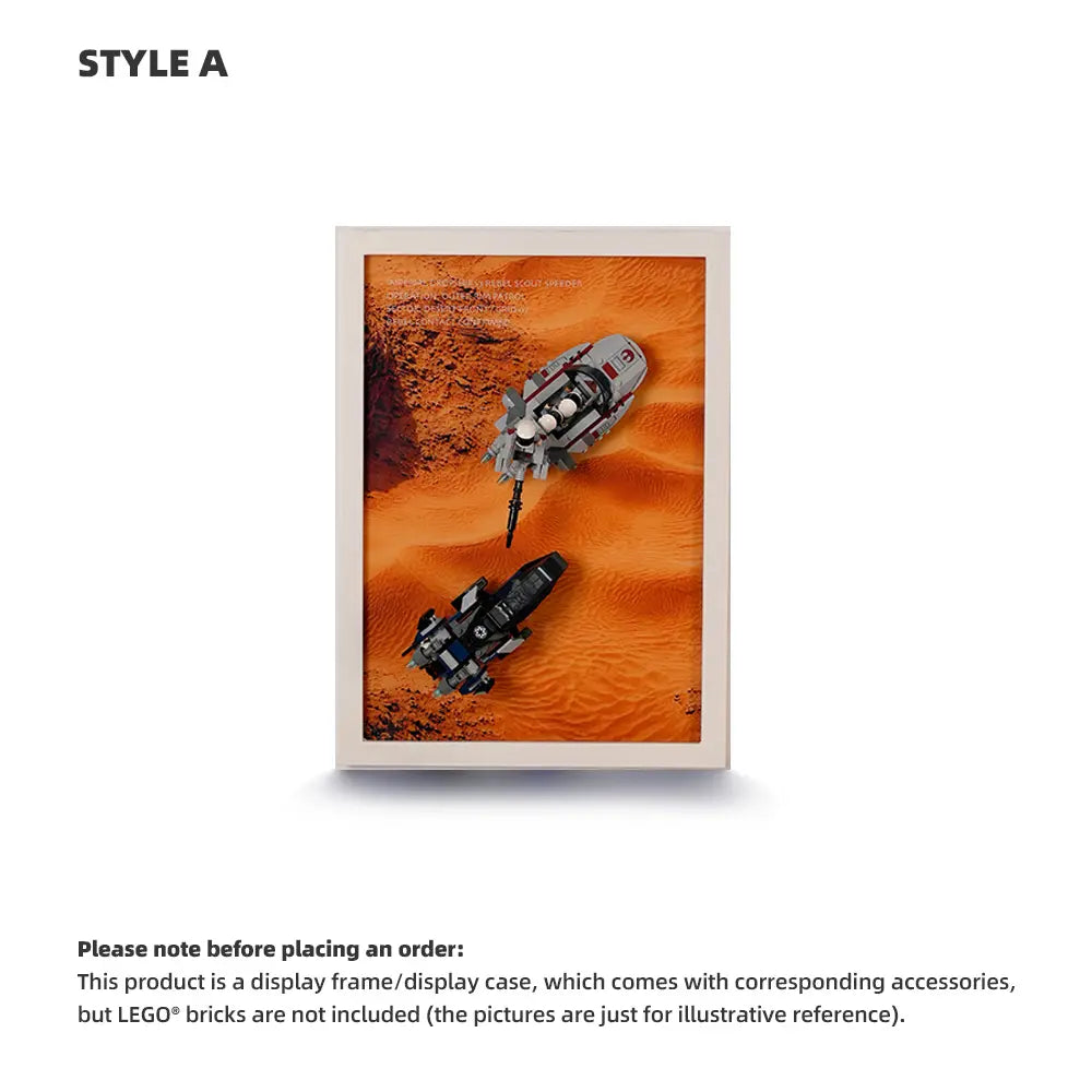 LEGO Display Frame for Imperial Dropship vs. Rebel Scout Speeder (40755)