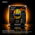 Acrylic Display Case for LEGO® Editions Mclaren Mastercard F1 Team Helmet (43023)&(43017)