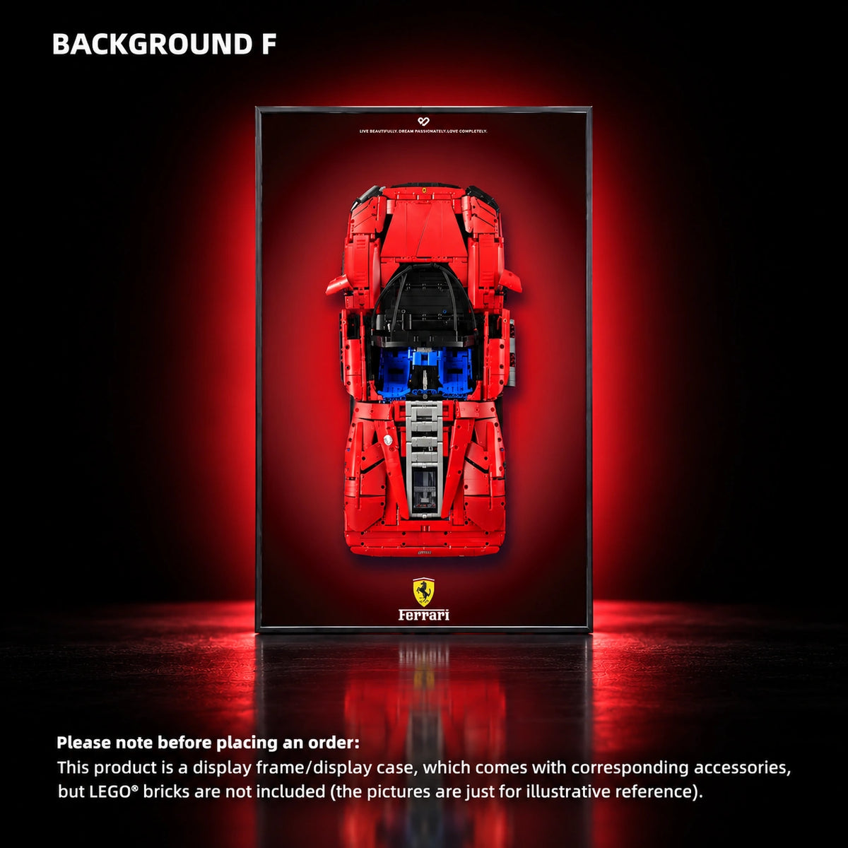 Display frame for LEGO Ferrari Daytona SP3 (42143) — Ferrari SP3 F.