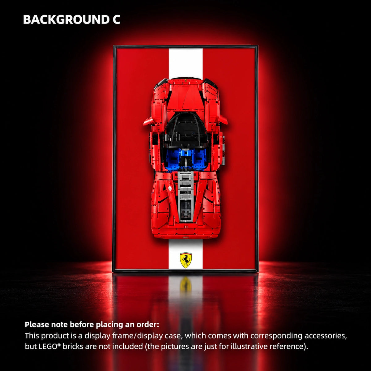 Display frame for LEGO Ferrari Daytona SP3 (42143) — Ferrari SP3 C.