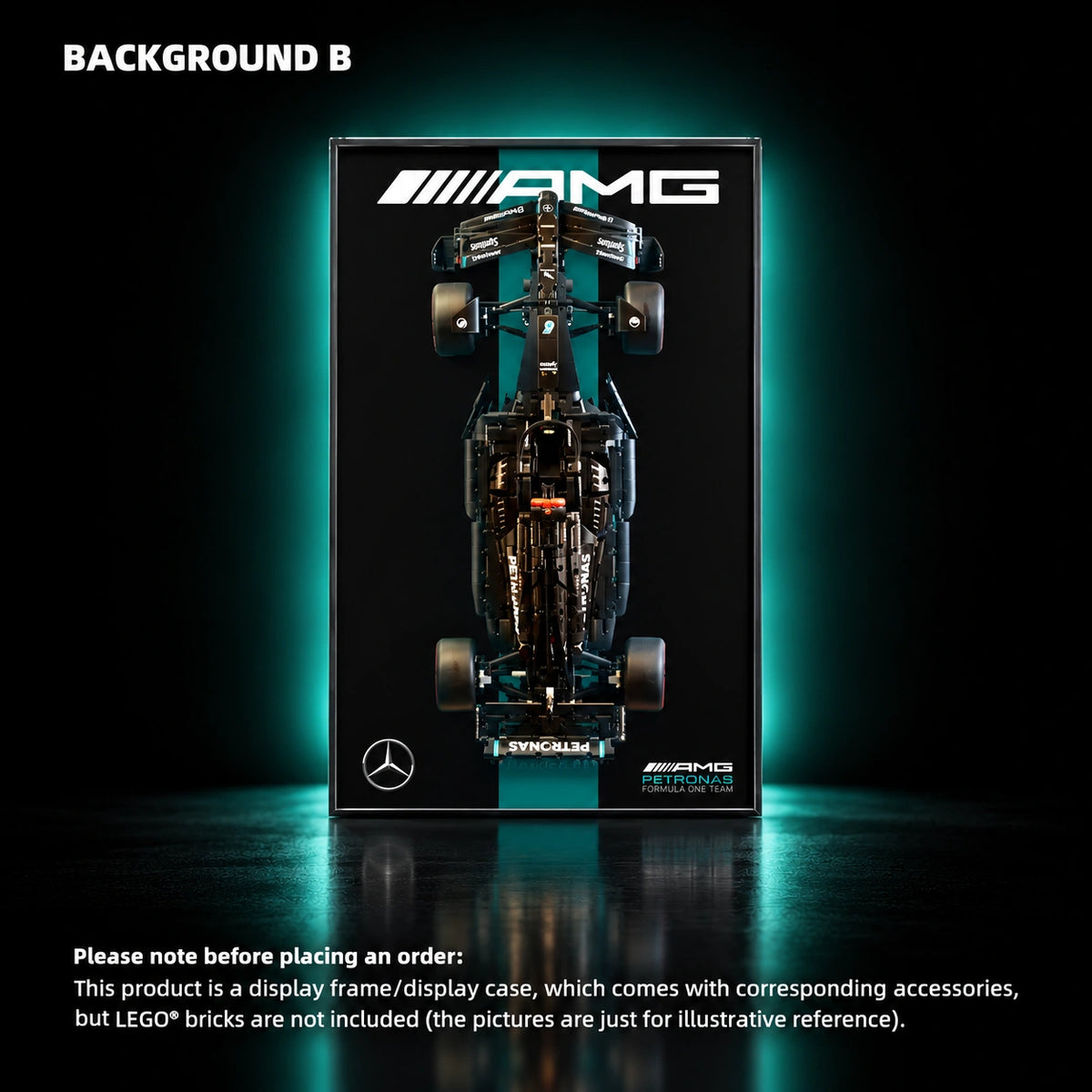 Display frame for LEGO Mercedes-AMG F1 W14 E Performance (42171) — Mercedes-AMG B.