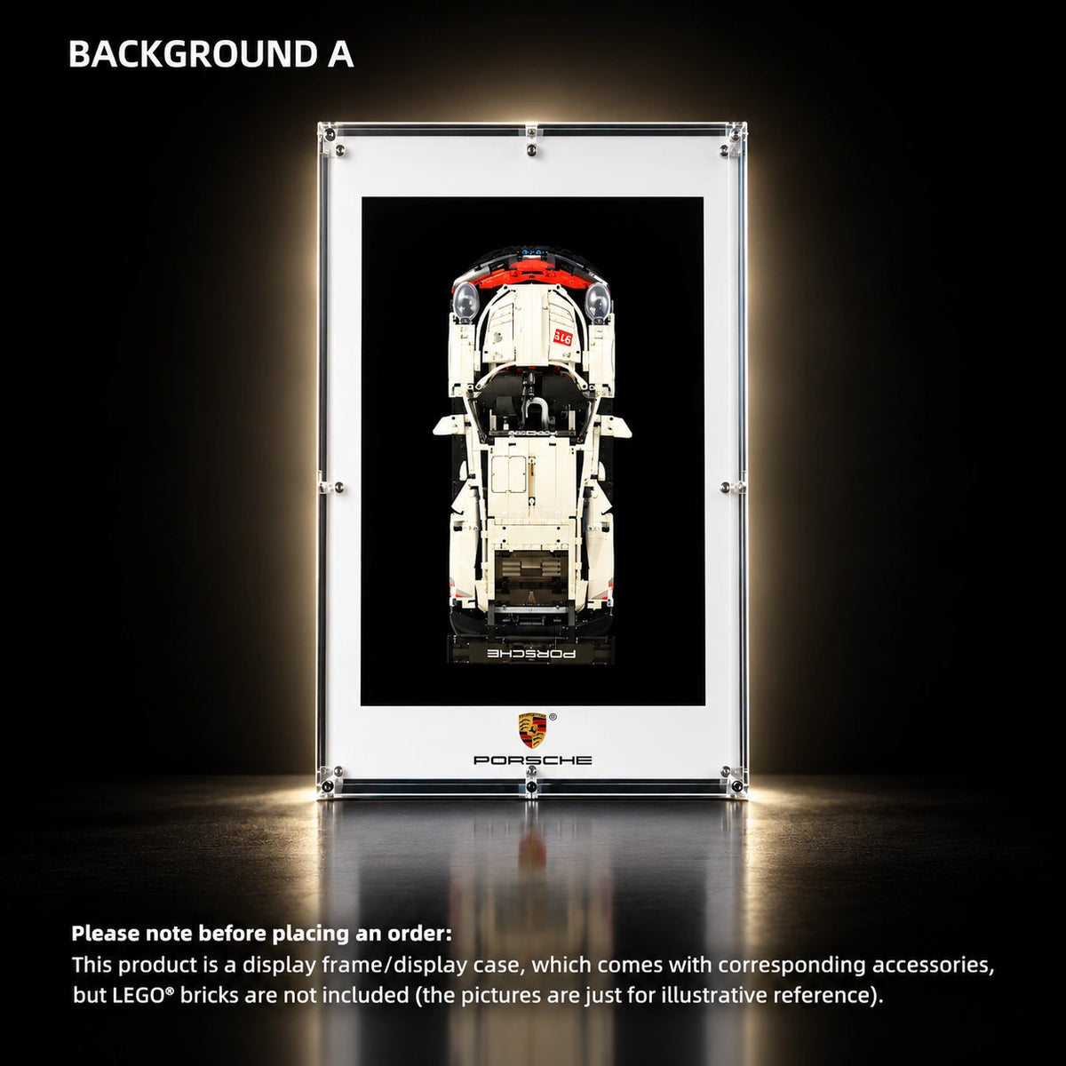 Display frame for LEGO Porsche 911 RSR (42096) — Porsche 911 A.