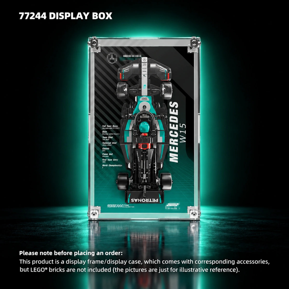 Display case for LEGO Speed Champions series PLUS — 77244 display box.