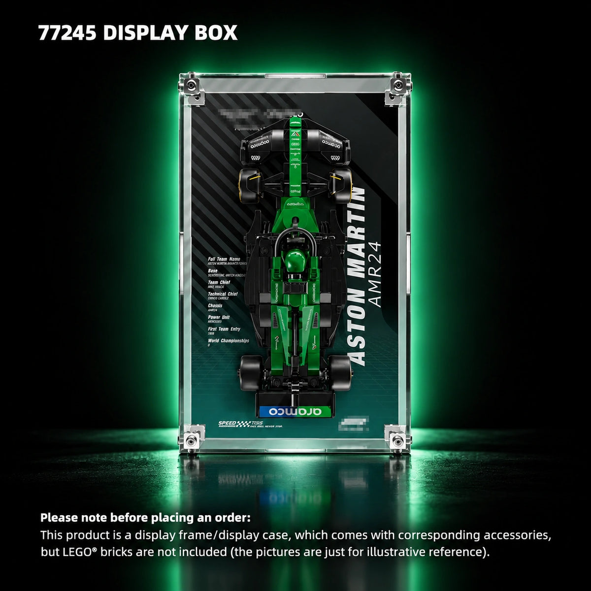 Display case for LEGO Speed Champions series PLUS — 77245 display box.