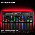 LEGO F1 Display Frame for Speed Champions Series The Movie — All Speed MD, 47.2 × 17.7 inches/ LED USB Version (Powered by Plug or Power Bank).