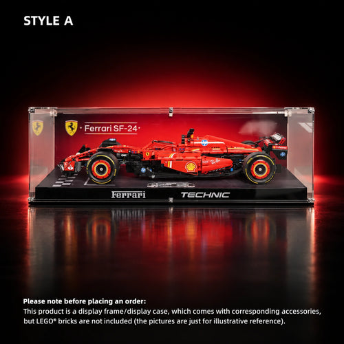 Acrylic Display Case for LEGO Technic Ferrari SF-24 F1 Car (42207) — A.