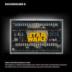 Dust Proof Wall mounted Display Case for LEGO® Star Wars™ Logo & Minifigure