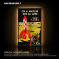 Wall Display Frame for LEGO® Tintin Moon Rocket (21367)